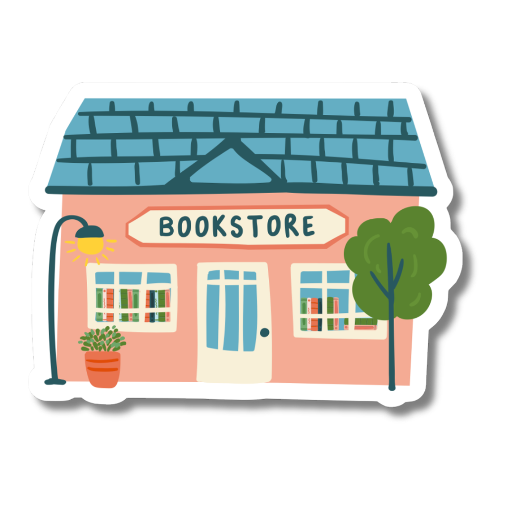 Oh Happy Dani - Bookstore Building Sticker