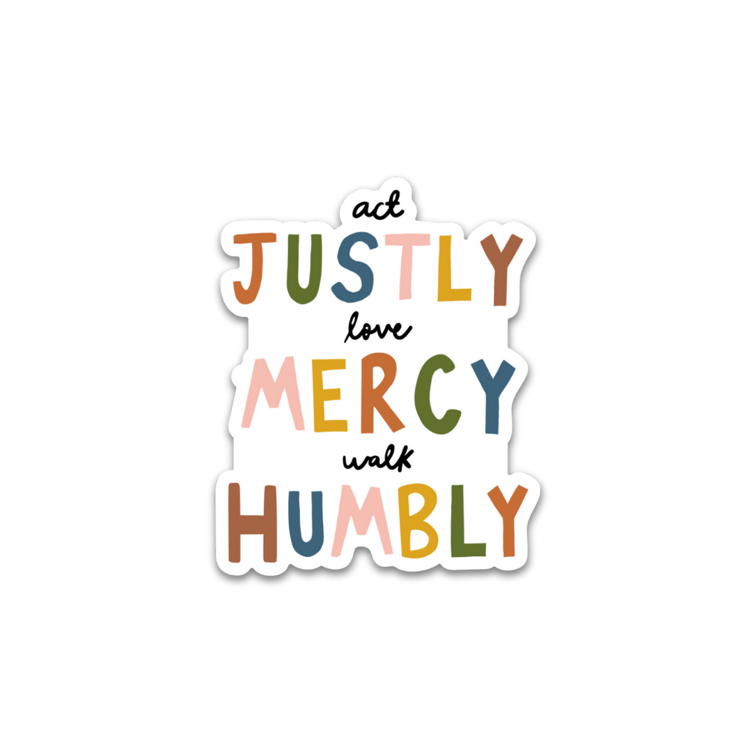 Oh Happy Dani - Act Justly Sticker