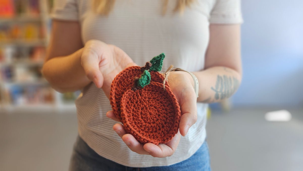 Madi Makes- Pumpkin Coasters