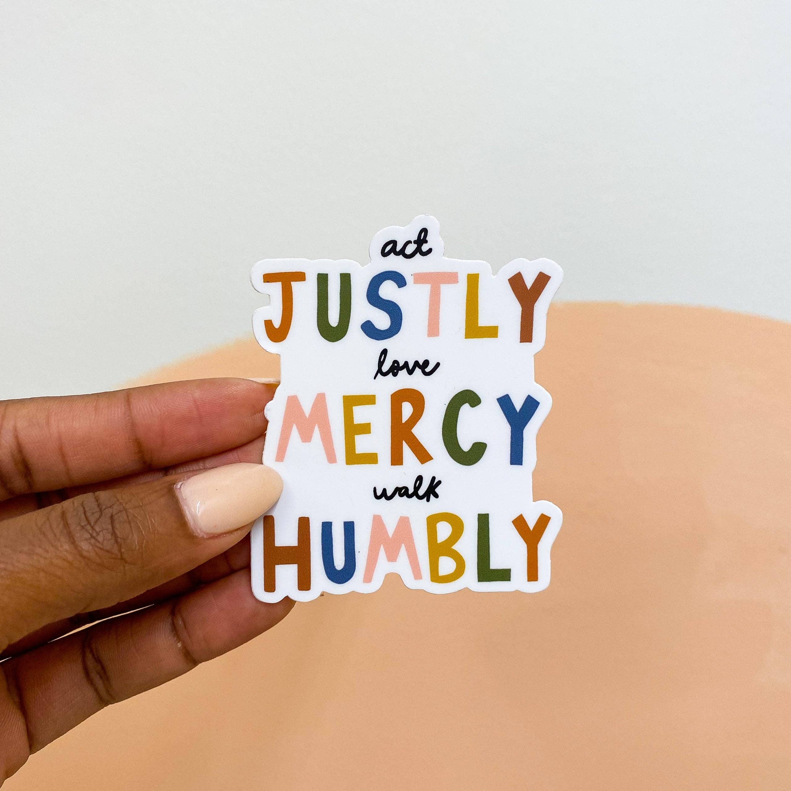 Oh Happy Dani - Act Justly Sticker