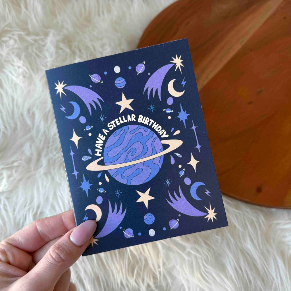 Big Moods - "Have a stellar birthday" Birthday Card