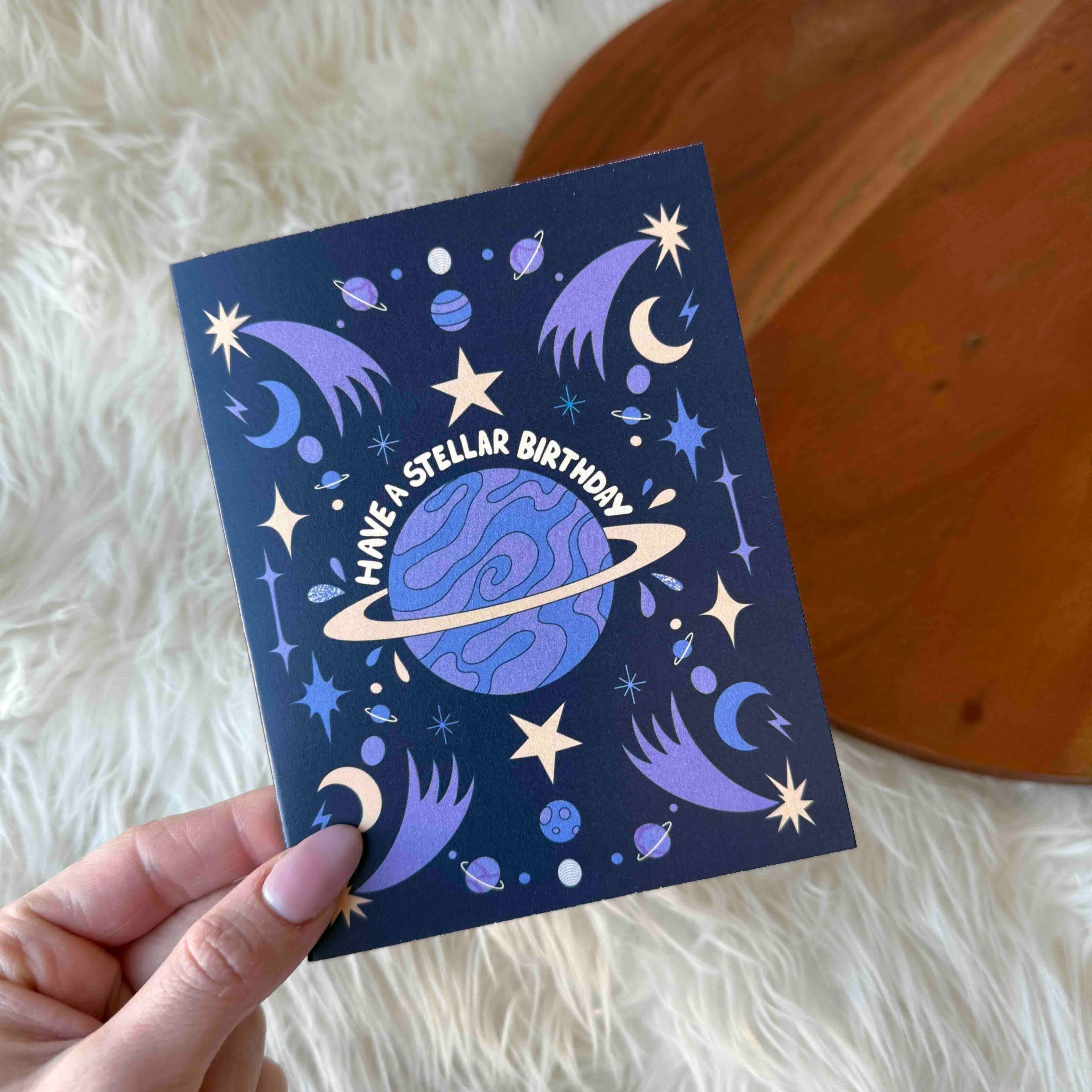 Big Moods - "Have a stellar birthday" Birthday Card