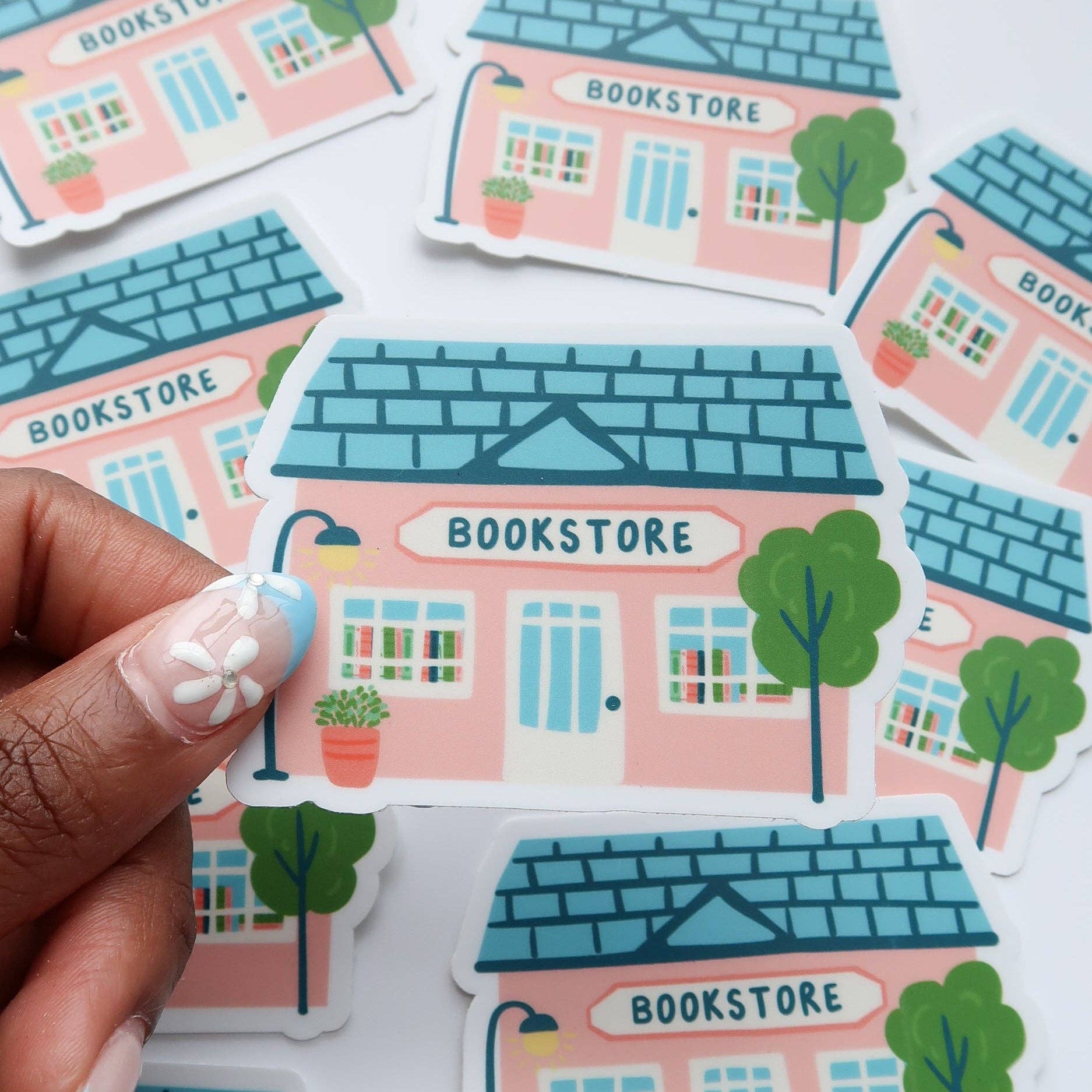 Oh Happy Dani - Bookstore Building Sticker