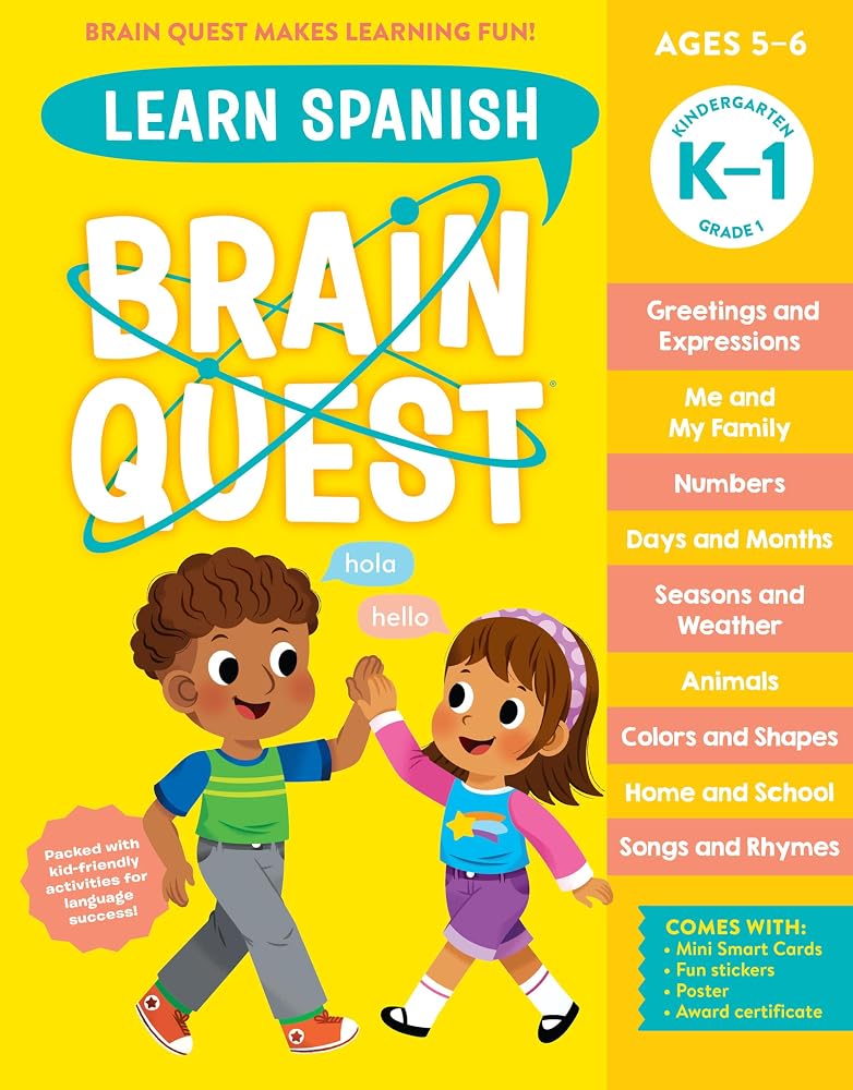 Brain Quest Workbook: Learn Spanish (English and Spanish Edition) cover image