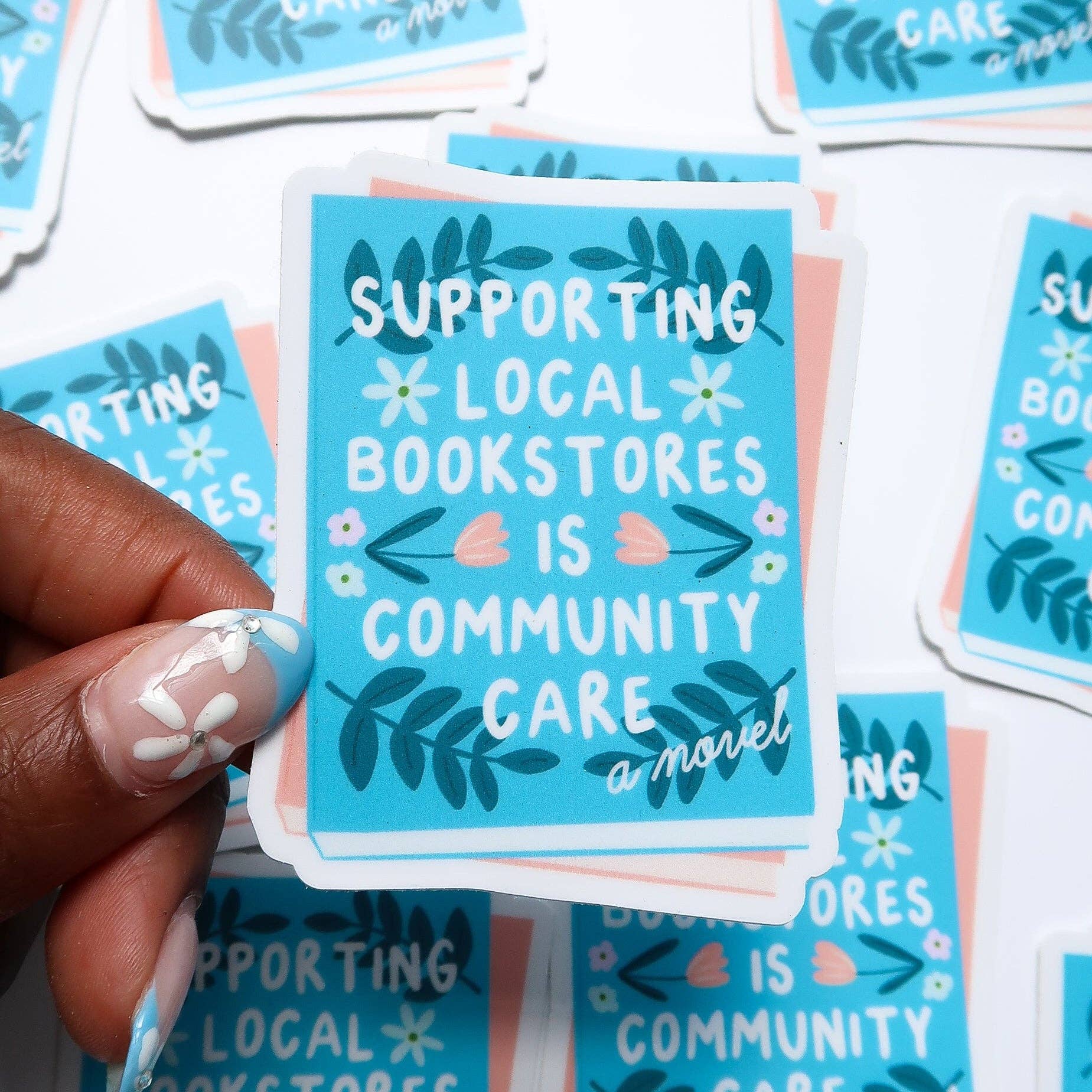 Oh Happy Dani - Support Local Bookstores Sticker