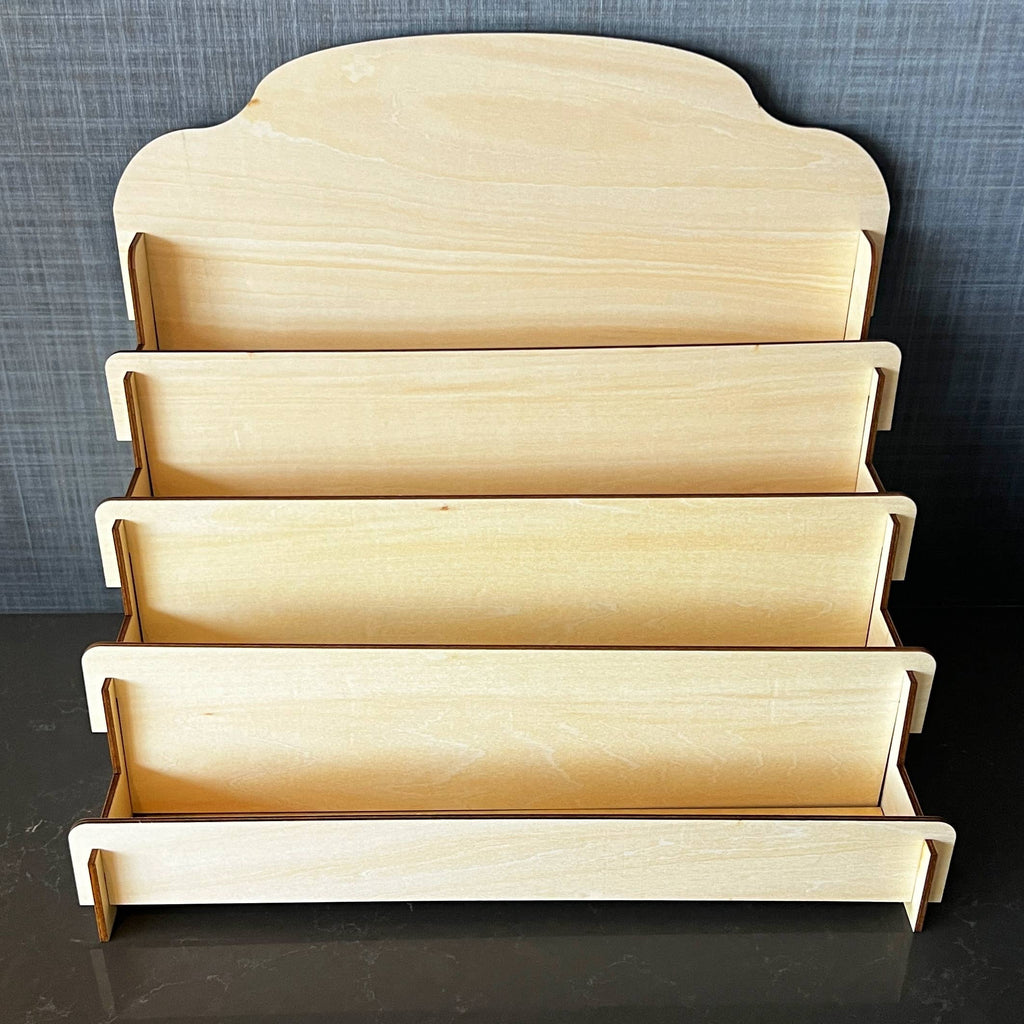 Big Moods - 4 Tier Wooden Greeting Card Display Rack (Holds 12 Designs)