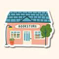 Oh Happy Dani - Bookstore Building Sticker