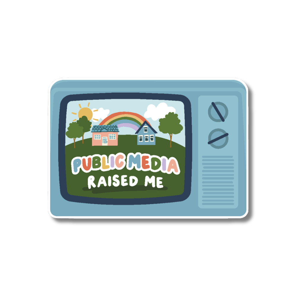 Oh Happy Dani - Public Media Raised Me Sticker